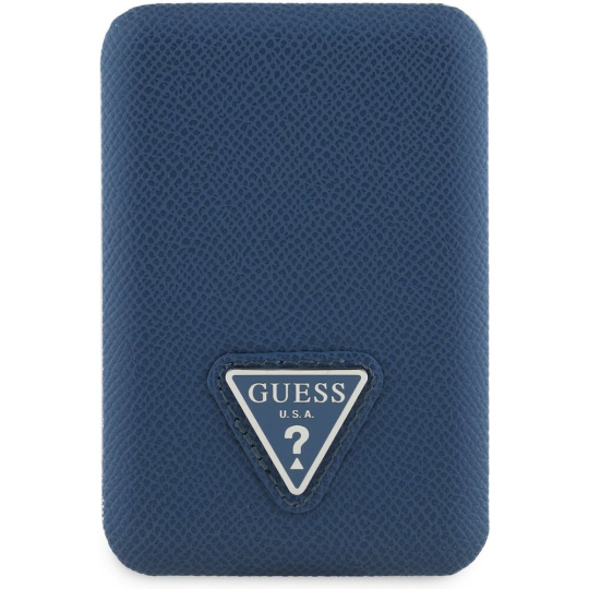 Guess PU Grained Triangle Logo MagSafe powerbanka 5000mAh modrá