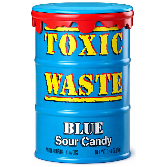Kyselé bonbony Toxic Waste - Modrý soudek 42g