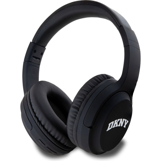 DKNY PU Leather Arch Logo Bluetooth Stereo Headphone černé