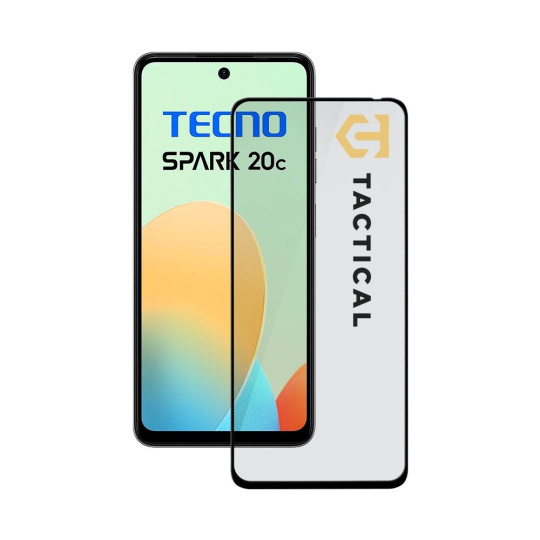 Tactical Glass Shield 5D sklo pro Tecno Spark 20c černé