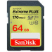 SanDisk SDXC karta 64GB Extreme PLUS (200 MB/s Class 10, UHS-I U3 V30)