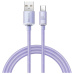 Baseus Crystal Shine Series kabel USB-A/USB-C (100W) 1,2m fialový