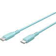 PremiumCord USB-C/USB-C napájecí kabel 60W 1,5m tyrkysový