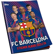 Topps fotbalové samolepky FC Barcelona 2025/2026 – Album Complete Set