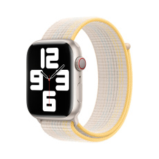 Apple Watch 49/45/44/42mm hvězdně bílý provlékací sportovní řemínek