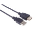 PremiumCord kabel prodlužovací USB 2.0, A-A, 1m, černá