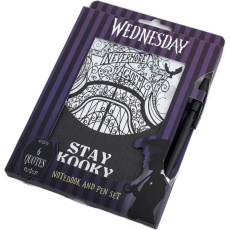 Blok a pero Wednesday - Stay Spooky