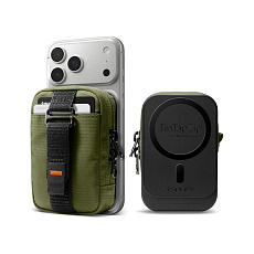 Spigen Portable Organizer Pouch TintapZip MagSafe organizér olivově zelený Spigen Portable Organizer Pouch TintapZip MagSafe organizér olivově zelený
