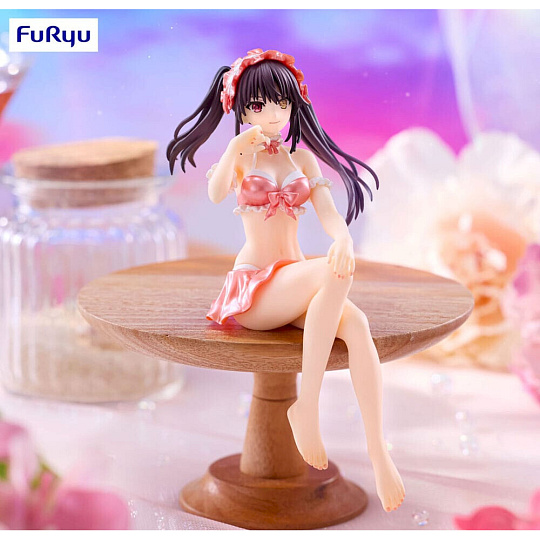 Figurka Furyu Date A Live V Noodle Stopper - Kurumi Tokisaki Swimsuit Pastel Red Color 15 cm