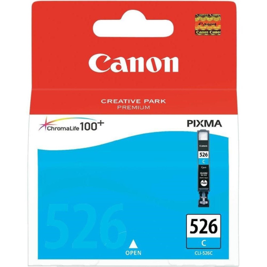 Canon CARTRIDGE CLI-526C azurová pro Pixma IP4850, IX6520, IX6550, MG5120, MG5150, MG5170,MG5250,MG6170, MG8120(462str.)