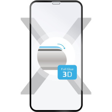 FIXED 3D Full-Cover tvrzené sklo s lepením po celé ploše Apple iPhone XR/11 černé