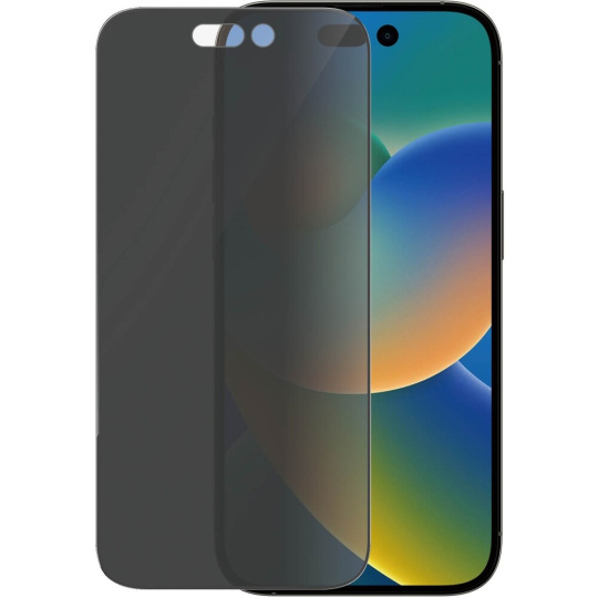 PanzerGlass™ Ultra-Wide Fit Privacy iPhone 14 Pro s instalačním rámečkem