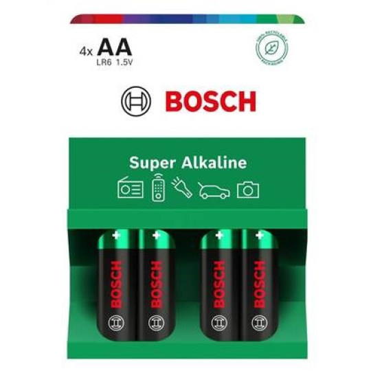 Bosch LR6SA4B/00 Super Alkaline (Blistr 4 ks) Bosch LR6SA4B/00 Super Alkaline (Blistr 4 ks)