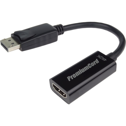 PremiumCord  adaptér DisplayPort - HDMI  M/F 4K*2K@30Hz 20cm