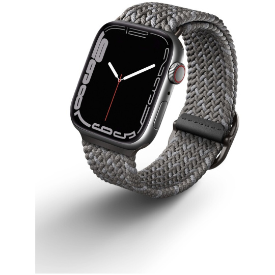 UNIQ Aspen Designer Edition řemínek Apple Watch 46/45/44/42mm Pebble Grey