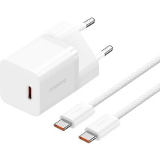 Baseus GaN5 30W USB-C nabíječka do sítě bílá