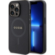 Guess PU Saffiano MagSafe kryt iPhone 15 Pro Max černý