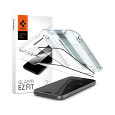 Spigen Glass tR EZ Fit 2 Pack tvrzené sklo iPhone 16 Plus/15 Plus černé