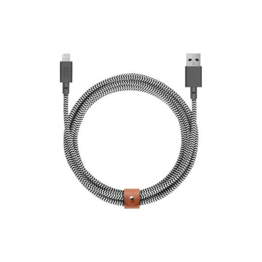 Native Union Belt Cable XL (USB-A/Lightning) 3m, zebra