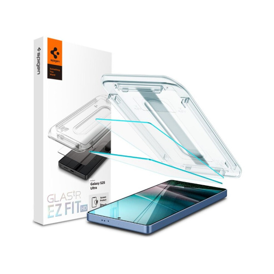 Spigen Glass tR EZ Fit HD sklo Samsung Galaxy S25 Ultra čiré (2 ks)