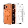 Spigen Ultra Hybrid MagSafe kryt iPhone 17 Pro clear orange