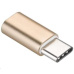 PREMIUMCORD Adaptér USB 3.1 C/male - USB 2.0 Micro-B/female, zlatý