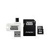 GOODRAM microSDHC karta 32GB M1A4 All-in-one (R:100/W:10 MB/s), UHS-I Class 10, U1 + Adapter + OTG card reader/čtečka