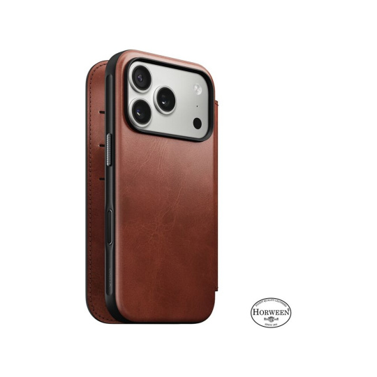 Nomad Modern Leather Folio (Horween) MagSafe kožené pouzdro iPhone 17 Pro Olde Dublin Nomad Modern Leather Folio (Horween) MagSafe kožené pouzdro iPhone 17 Pro Olde Dublin