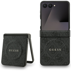 Guess PU Leather 4G Colored Ring Magnetic kryt Samsung Galaxy Z Flip 7 černý Guess PU Leather 4G Colored Ring Magnetic kryt Samsung Galaxy Z Flip 7 černý