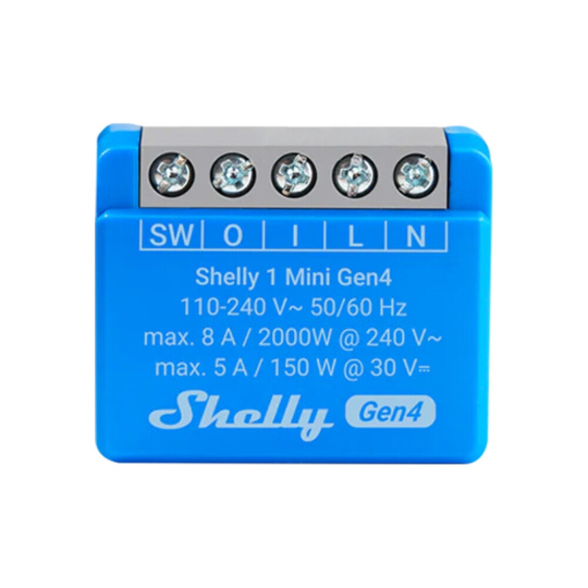 Shelly Gen4 1 Mini, spínací modul, WiFi