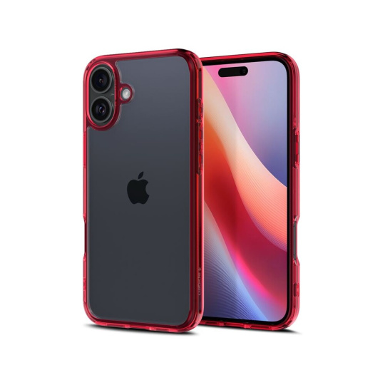 Spigen Ultra Hybrid kryt iPhone 16 red crystal