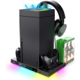 iPega XBX024S Multifunkční Nabíjecí RGB Stojan s Chlazením pro Xbox Series X