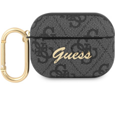 Guess 4G Script PC/PU pouzdro pro Airpods Pro šedé