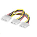 PREMIUMCORD Kabel napájecí HDD 5,25"-2x5,25" (molex)