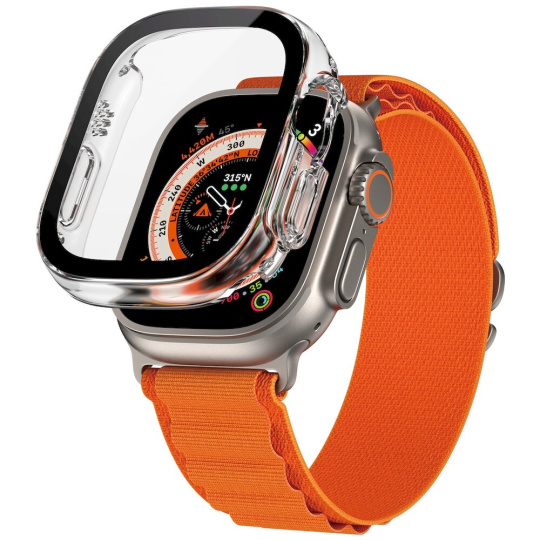 PanzerGlass Apple Watch Ultra/Ultra 2 ochranný kryt s D3O - čirý rámeček