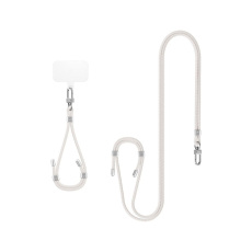 Spigen Universal Set 2 popruh a poutko s karabinou bílá