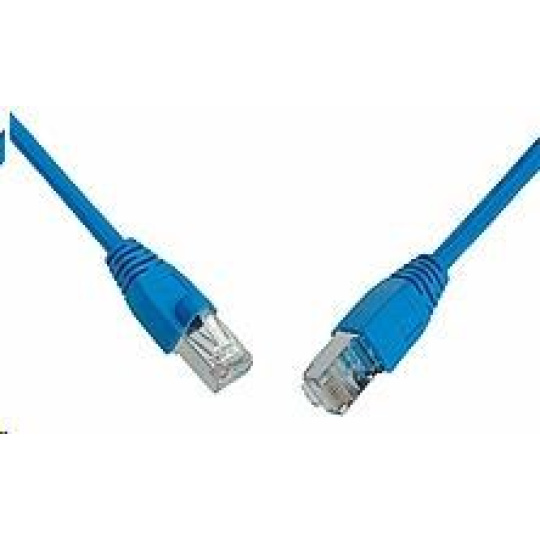 Solarix Patch kabel CAT5E SFTP PVC 20m modrý snag-proof C5E-315BU-20MB