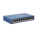 HIKVISION DS-3E1309P-EI, Smart managed switch 8x 100TX PoE + 1x Gb uplink, 110W, Super PoE