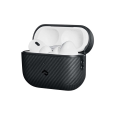 Pitaka MagEZ Aramid Case ochranný kryt Airpods Pro/Pro 2 černý/šedý