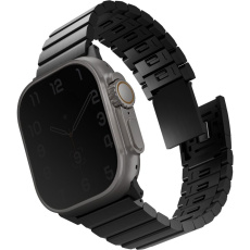 UNIQ Strova Mag ocelový řemínek pro Apple Watch 49/46/45/44/42mm černý