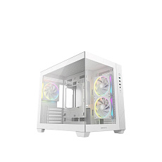 DEEPCOOL Case CG330 3F, mATX, Průhledná bočnice, 3x120mm ARGB Fan, bílá