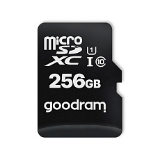GOODRAM microSDXC karta 256GB M1AA (R:100/W:10 MB/s), UHS-I Class 10, U1 + Adapter GOODRAM microSDXC karta 256GB M1AA (R:100/W:10 MB/s), UHS-I Class 10, U1 + Adapter