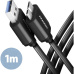 AXAGON kabel Micro USB B - USB-A 1m černý