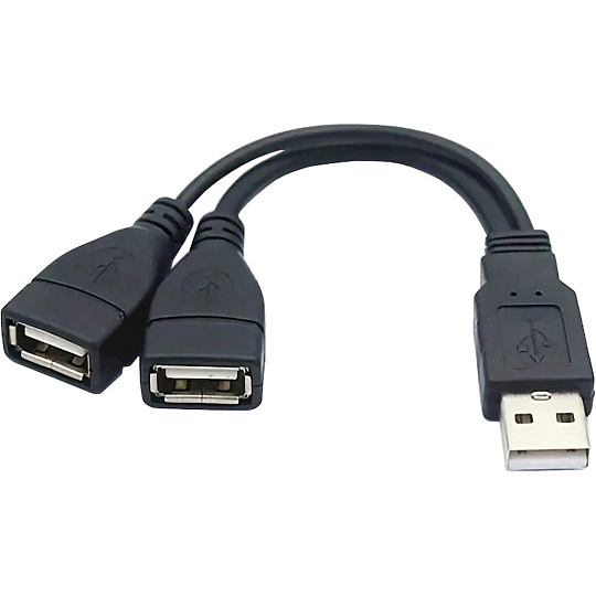 PremiumCord USB-A/2x USB-A redukce 0,15m černá PremiumCord USB-A/2x USB-A redukce 0,15m černá