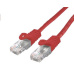 C-TECH kabel patchcord Cat6, UTP, červený, 1m