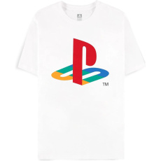 Tričko PlayStation - Logo Classic bílé S