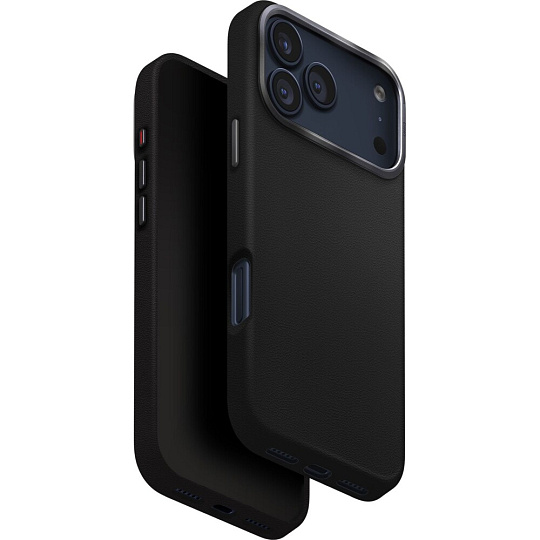 UNIQ Lyden Premium Leatherette MagClick MagSafe kryt iPhone 17 Pro Max Dallas Black