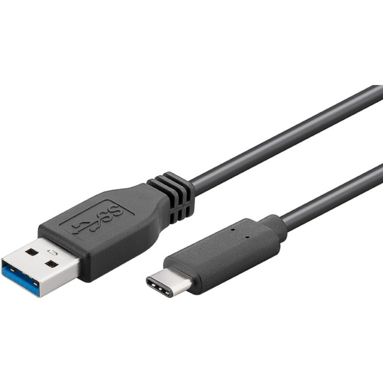 PremiumCord USB-C/USB-A napájecí kabel 40W 1m černý