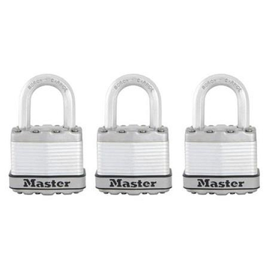 Master Lock Titanový visací zámek - Excell - 45mm (3 ks / blistr) Master Lock Titanový visací zámek - Excell - 45mm (3 ks / blistr)