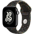 Apple Watch 42/41/40/38mm Midnight Black sportovní řemínek Nike S/M